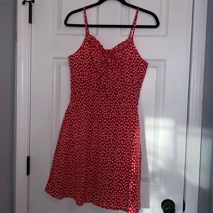 Red summer dress
